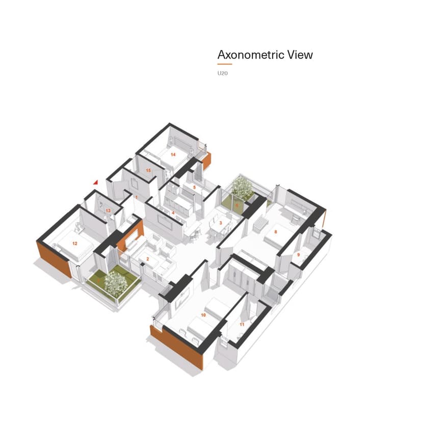 U20 - 4 BHK Floor Plan