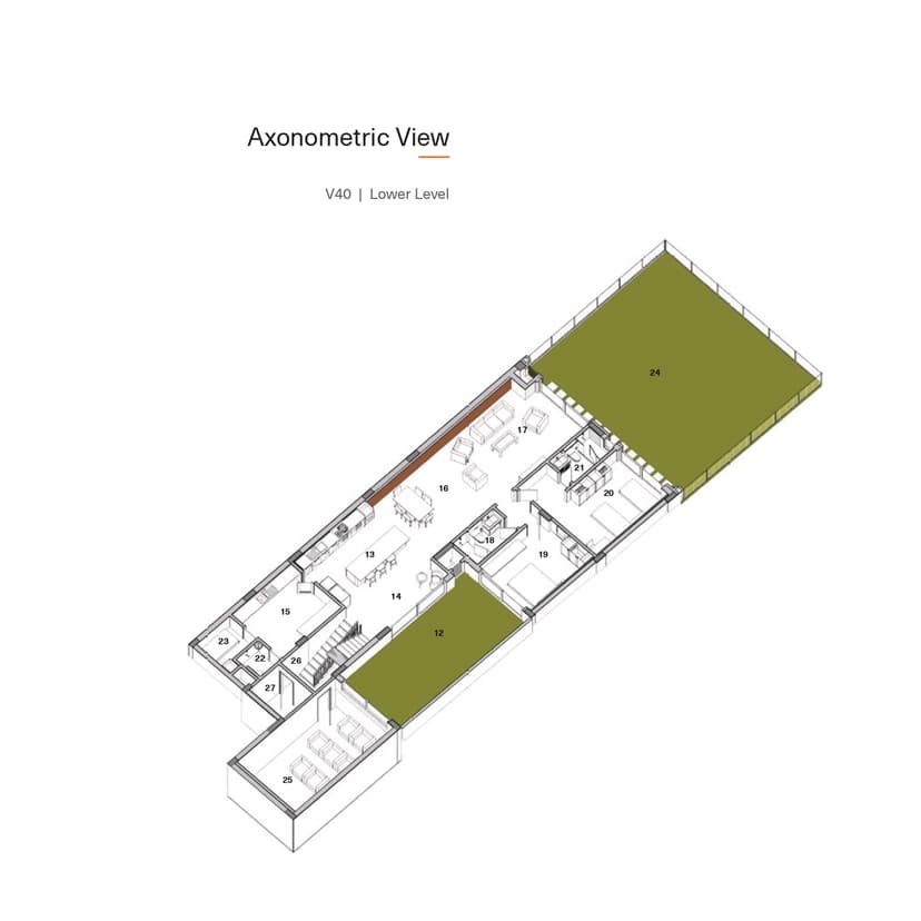 V40 villa - 4 Bhk + Home Office + Family Room + Study + Maid Room Floor Plan